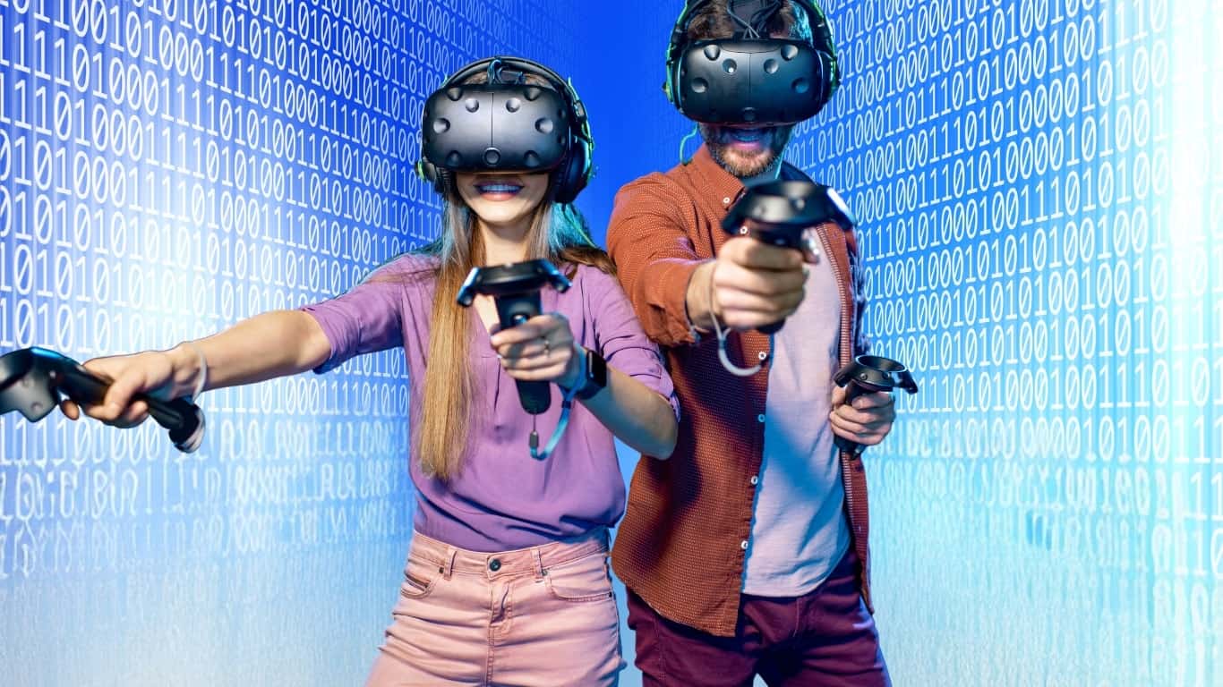 Virtual reality team building challenges