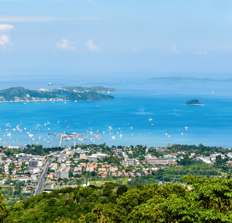 Chalong bay view from big buddha