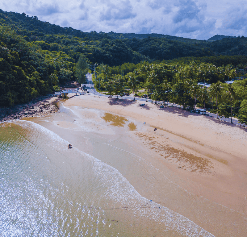 Ao yon noi beach aerial view