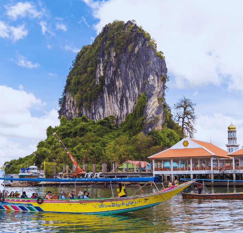 The floating village of koh panyee in phang nga bay