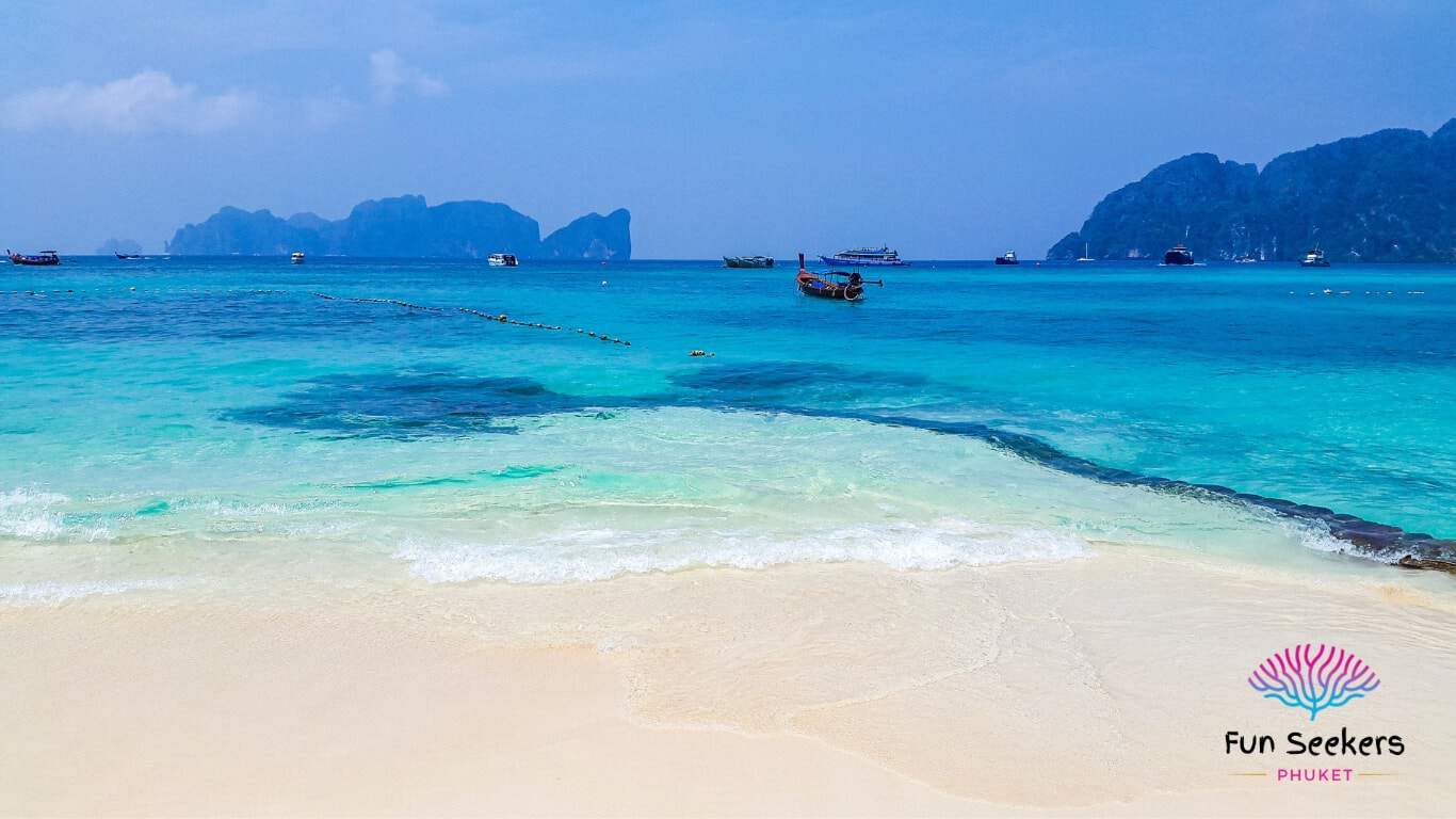 Traditional longtail boat trips around phi phi are a unique way to get around the islands