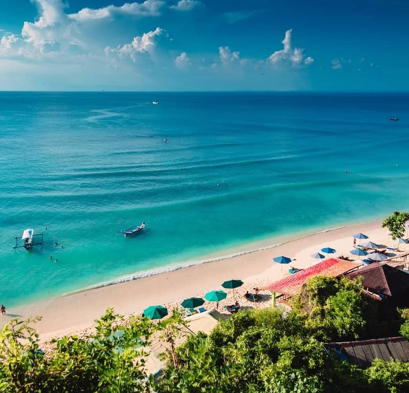 Family hotels along the beachfront across phuket