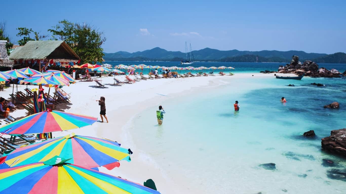 The khai islands are popular destinations