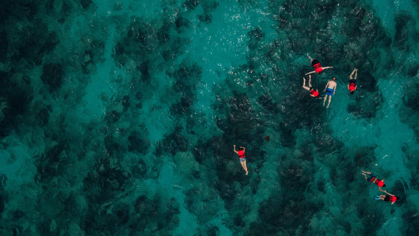 Using life jackets while snorkeling is advisable for beginner snorkelers