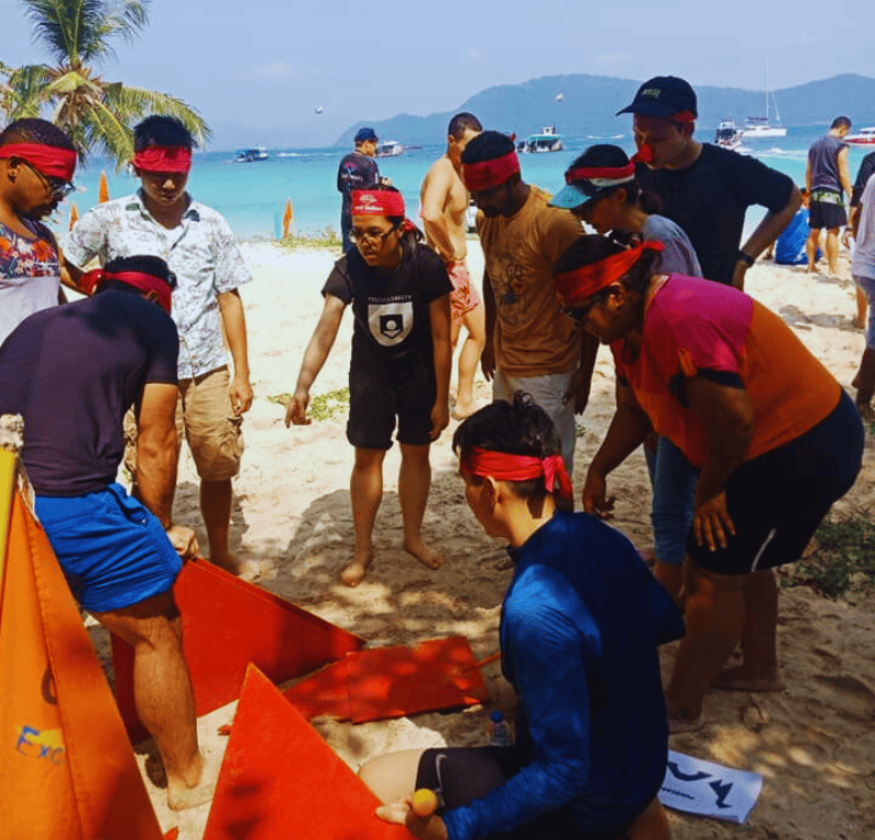 Giant puzzle team building phuket thailand