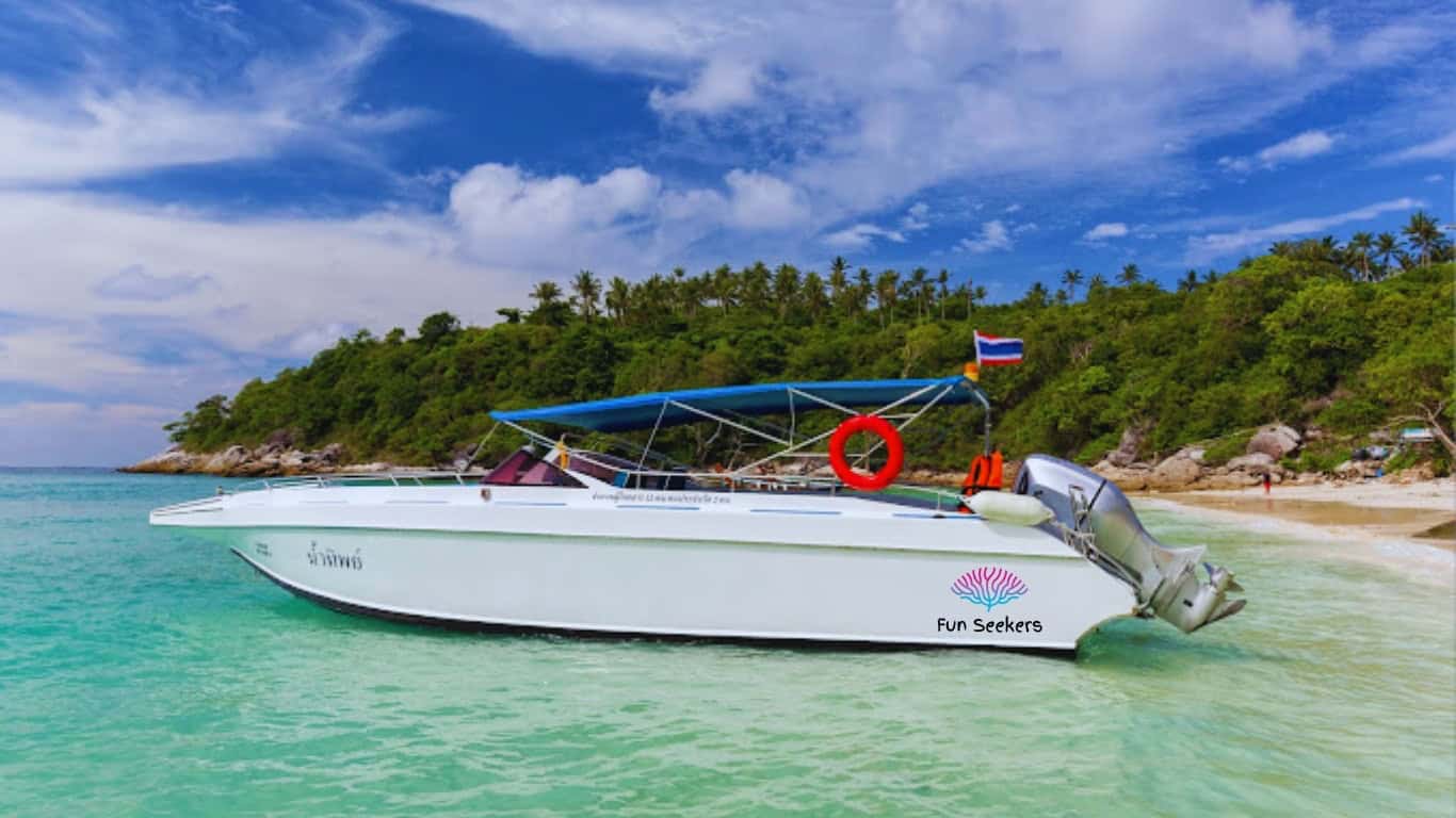 Phuket to phi phi by private boat charter with fun seekers