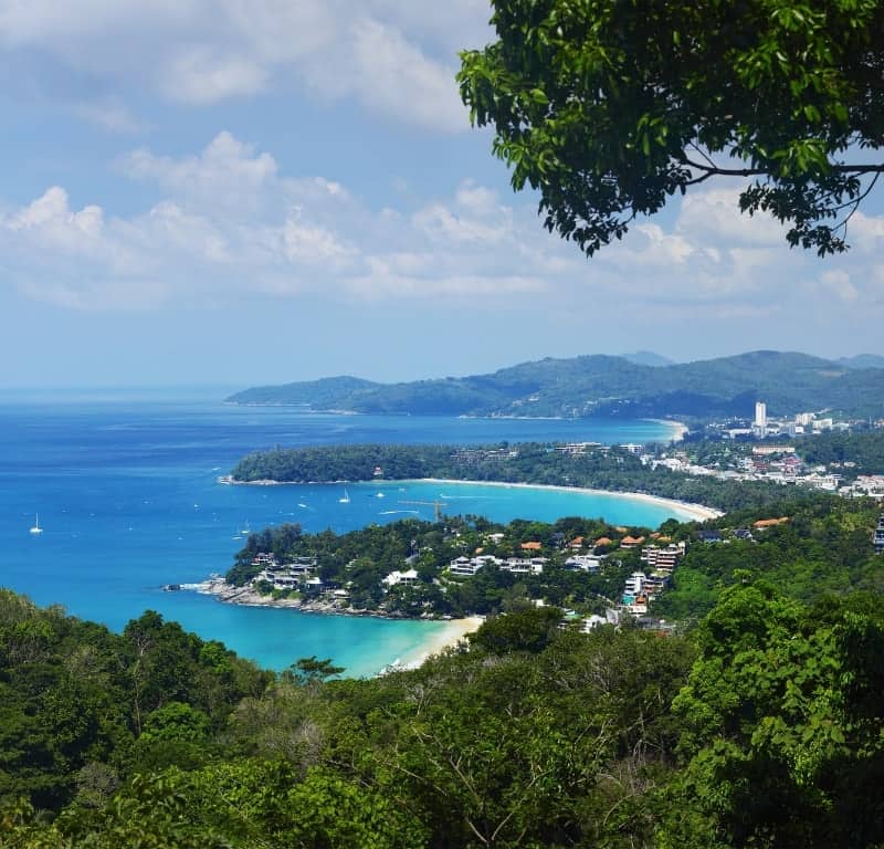 The beaches of the west coast of phuket