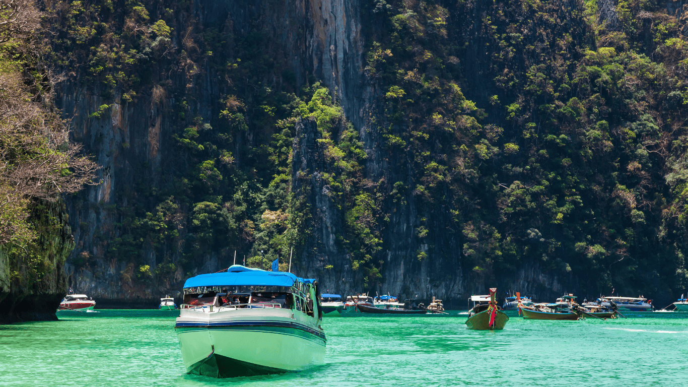 A day tour of phi phi islands by speedboat from phuket