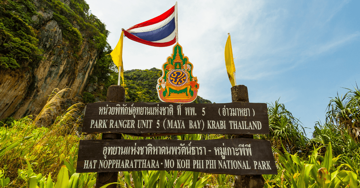 A national park fee is charged for visitiing areas within the phi phi islands, krabi