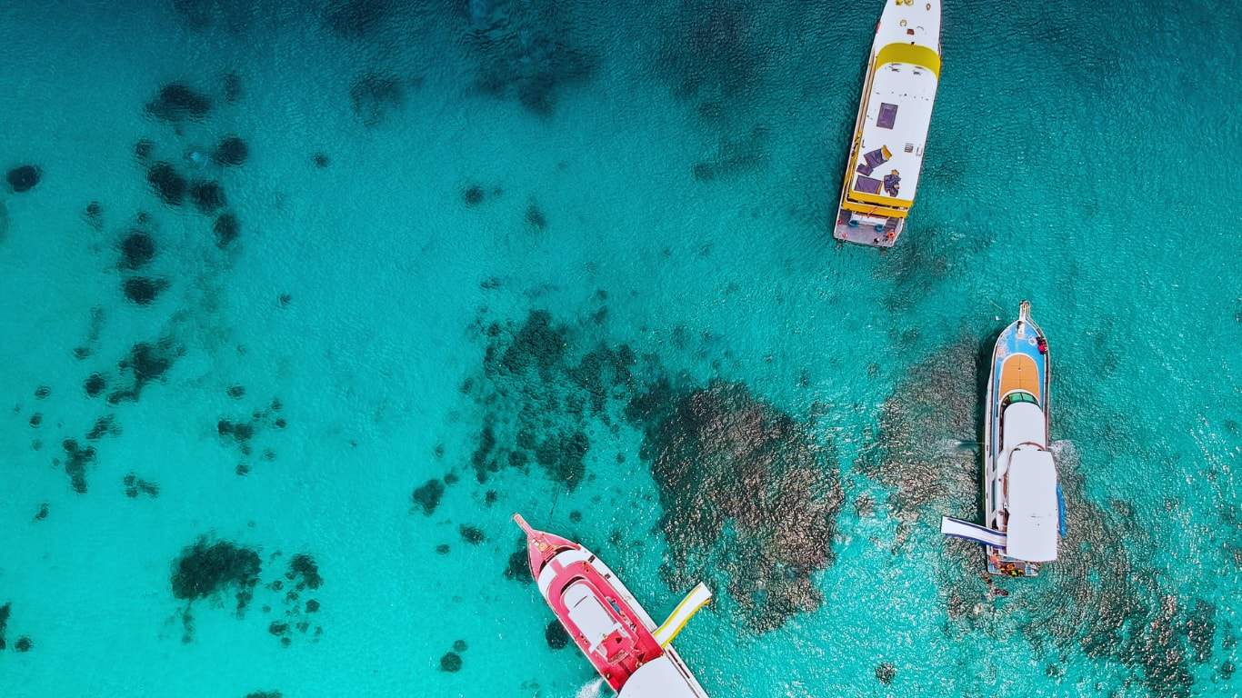 Coral island is just one of many islands with idyllic clear waters