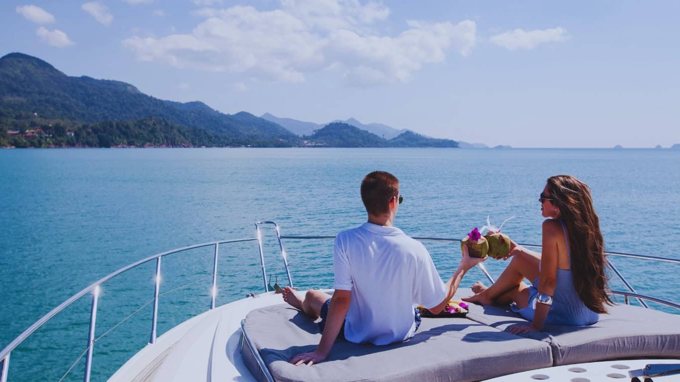 A boat trip across the andaman sea guarantees unforgettable memories