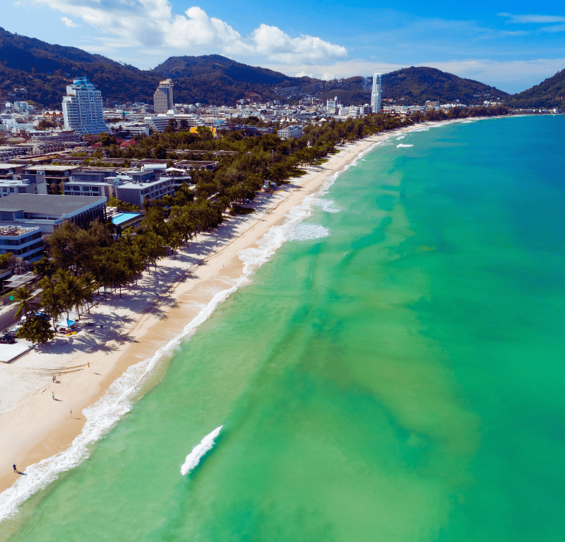 Patong beach just one of many beautiful beaches in phuket