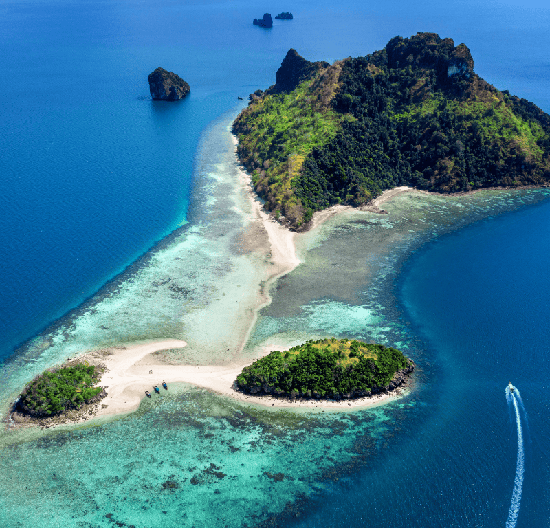 Chicken island and tub islands, andaman sea