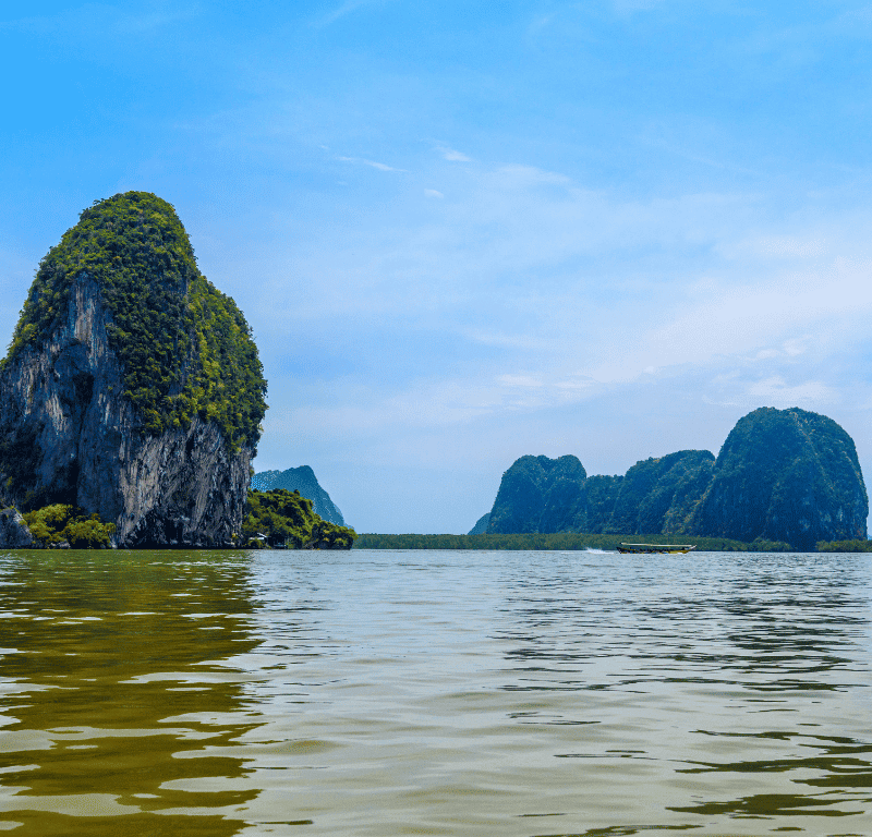 Breathtaking views of floating village