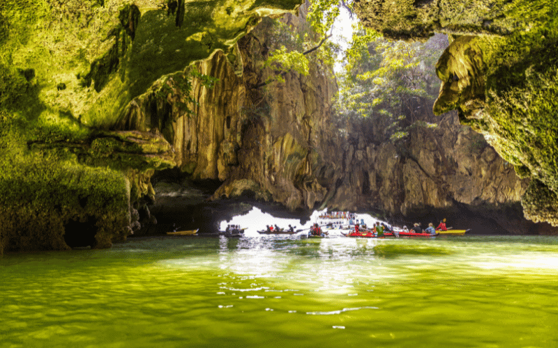 Kayaking phuket caves