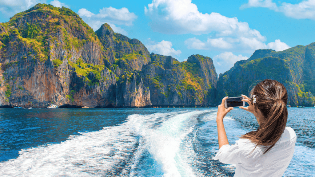 Stunning views all around on the koh phi phi tour