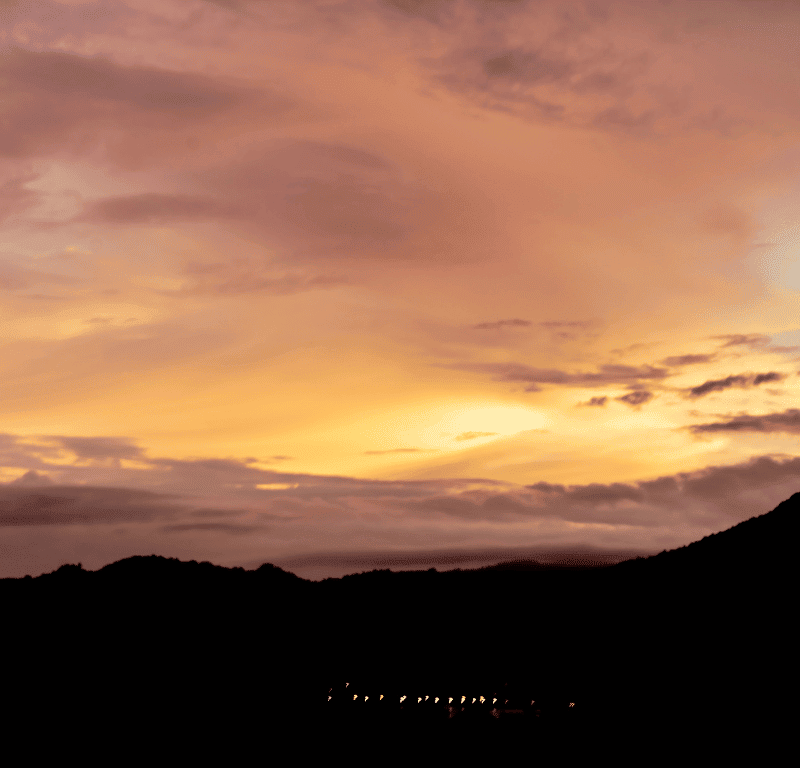 Sunrise phuket mountain view.