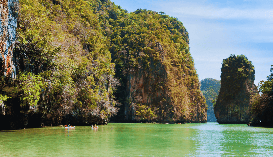 The phang nga bay region is full of natural wonders and scenic beauty