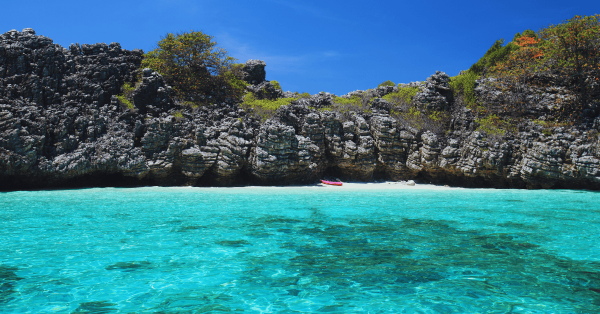 The waters around koh haa offer excellent clarity for snorkeling and diving